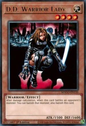 D.D. Warrior Lady (Rare) (MAGO-EN110) - Maximum Gold 1st Edition