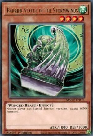 Barrier Statue of the Stormwinds (Rare) (MAGO-EN114) - Maximum Gold 1st Edition