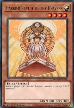 Barrier Statue of the Heavens (Rare) (MAGO-EN116) - Maximum Gold 1st Edition