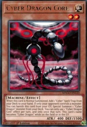 Cyber Dragon Core (Rare) (MAGO-EN123) - Maximum Gold 1st Edition