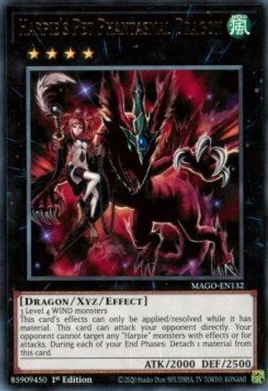 Harpie's Pet Phantasmal Dragon (Rare) (MAGO-EN132) - Maximum Gold 1st Edition
