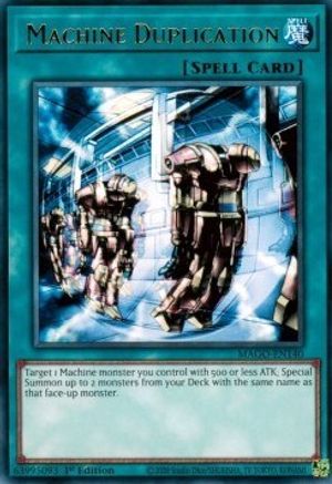 Machine Duplication (Rare) (MAGO-EN140) - Maximum Gold 1st Edition