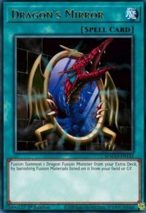 Dragon's Mirror (Rare) (MAGO-EN142) - Maximum Gold 1st Edition