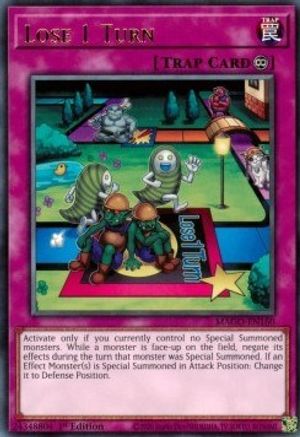 Lose 1 Turn (Rare) (MAGO-EN160) - Maximum Gold 1st Edition