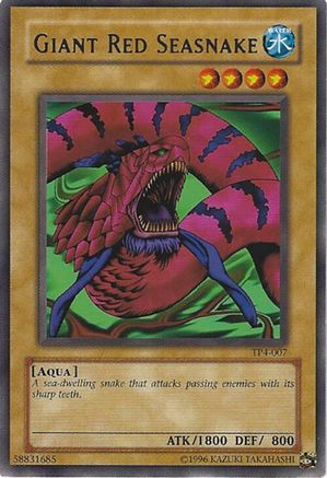 Giant Red Seasnake (Rare) (TP4-007) - Tournament Pack 4 Unlimited