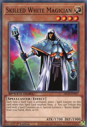 Skilled White Magician (Common) (SBCB-EN007) - Speed Duel: Battle City Box 1st Edition