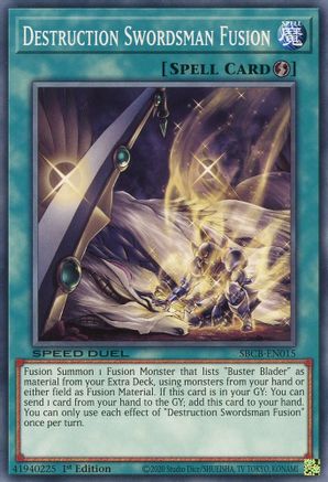 Destruction Swordsman Fusion (Common) (SBCB-EN015) - Speed Duel: Battle City Box 1st Edition