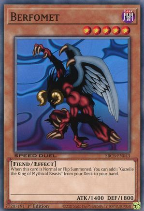 Berfomet (Common) (SBCB-EN043) - Speed Duel: Battle City Box 1st Edition