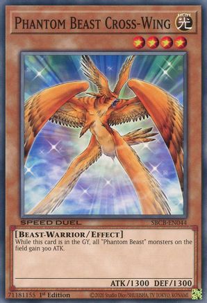 Phantom Beast Cross-Wing (Common) (SBCB-EN044) - Speed Duel: Battle City Box 1st Edition