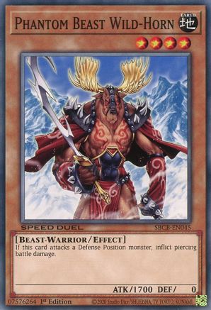 Phantom Beast Wild-Horn (Common) (SBCB-EN045) - Speed Duel: Battle City Box 1st Edition