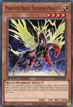 Phantom Beast Thunder-Pegasus (Common) (SBCB-EN046) - Speed Duel: Battle City Box 1st Edition
