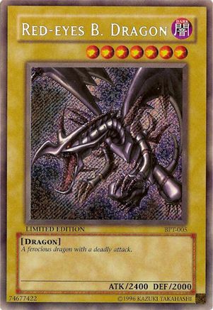 Red-Eyes B. Dragon (Secret Rare) (BPT-005) - 2002 Collectors Tin Limited