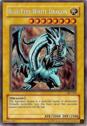 Blue-Eyes White Dragon (Secret Rare) (BPT-009) - 2003 Collectors Tin Limited