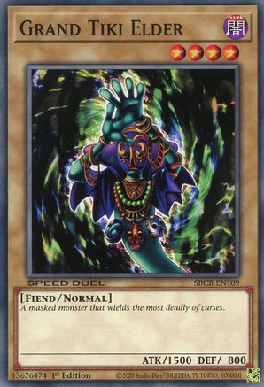 Grand Tiki Elder (Common) (SBCB-EN109) - Speed Duel: Battle City Box 1st Edition