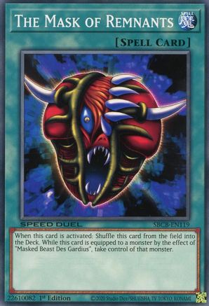 The Mask of Remnants (Common) (SBCB-EN119) - Speed Duel: Battle City Box 1st Edition