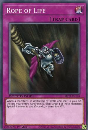 Rope of Life (Common) (SBCB-EN144) - Speed Duel: Battle City Box 1st Edition