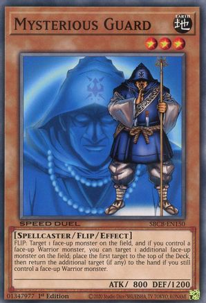 Mysterious Guard (Common) (SBCB-EN150) - Speed Duel: Battle City Box 1st Edition