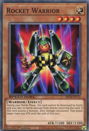 Rocket Warrior (Common) (SBCB-EN172) - Speed Duel: Battle City Box 1st Edition