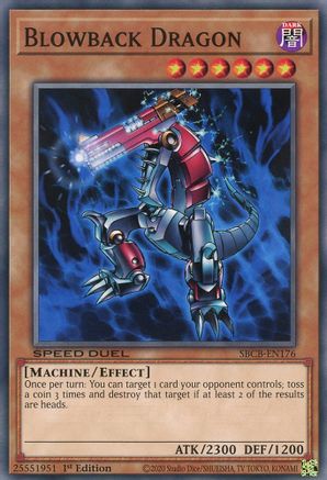 Blowback Dragon (Common) (SBCB-EN176) - Speed Duel: Battle City Box 1st Edition