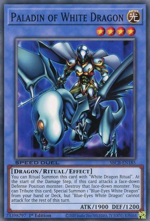 Paladin of White Dragon (Common) (SBCB-EN185) - Speed Duel: Battle City Box 1st Edition