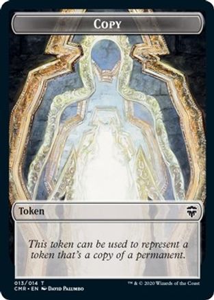 Copy // Treasure Double-Sided Token (CMR-13 // 12) [Commander Legends] Foil