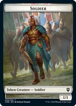 Soldier // The Monarch Double-Sided Token (CMR-2 // 14) [Commander Legends] Foil