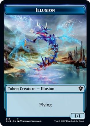 Illusion // Saproling Double-Sided Token (CMR-17 // 22) [Commander Legends]