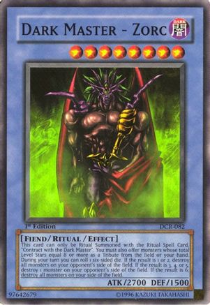 Dark Master - Zorc (Super Rare) (DCR-082) - Dark Crisis 1st Edition
