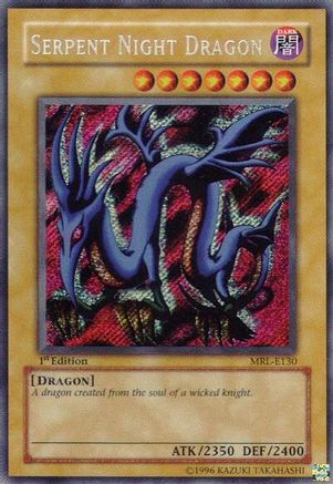 Serpent Night Dragon (MRL-E130) (Secret Rare) (MRL-E130) - Magic Ruler 1st Edition