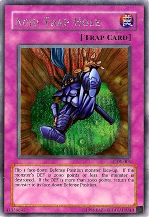 Acid Trap Hole (Dark Duel Stories) (Secret Rare) (DDS-005) - Yu-Gi-Oh! Video Game Promotional Cards Unlimited