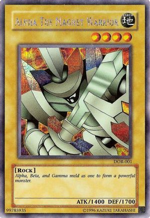 Alpha the Magnet Warrior (Secret Rare) (DOR-001) - Duelist of the Roses Unlimited