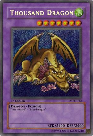 Thousand Dragon (Secret Rare) (MRD-143) - Metal Raiders 1st Edition