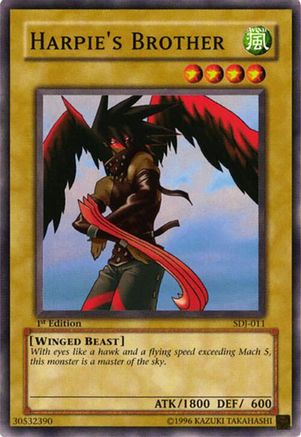 Harpie's Brother (Common) (SDJ-011) - Starter Deck: Joey 1st Edition