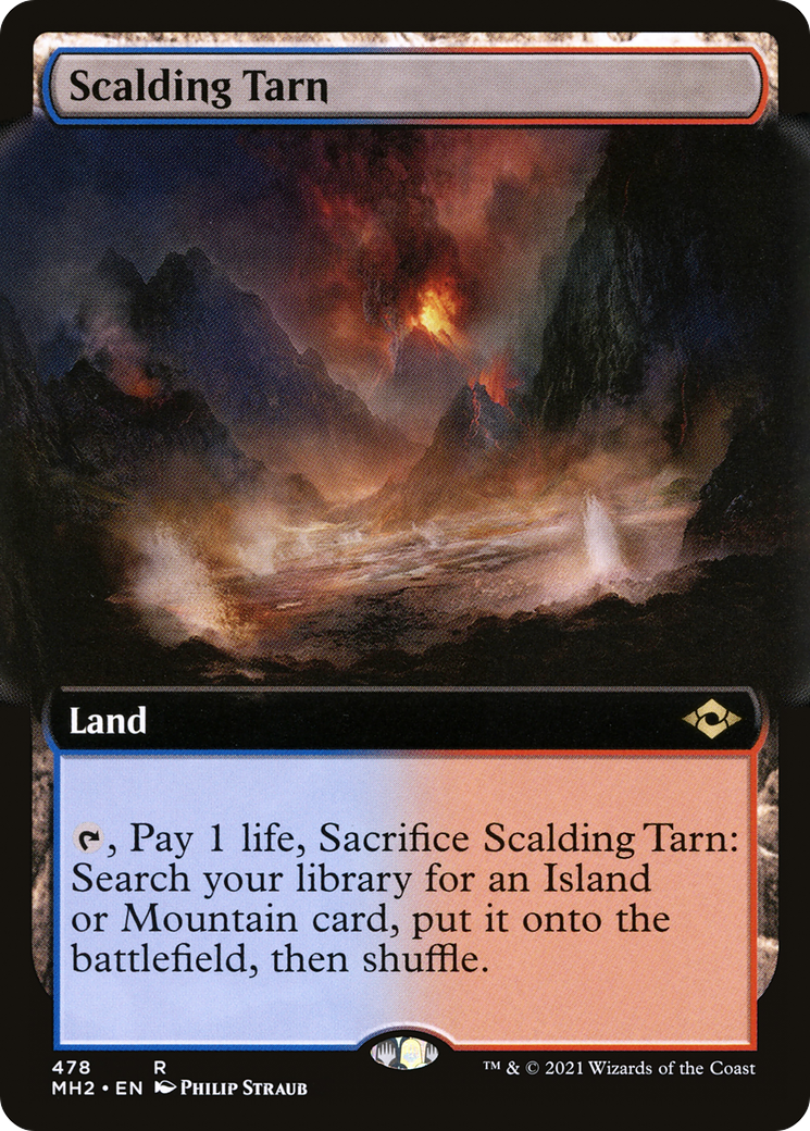 Scalding Tarn (Extended Art) (MH2-478) [Modern Horizons 2] Foil