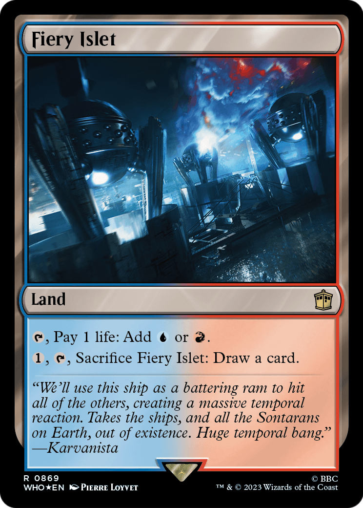 Fiery Islet (Surge Foil) (WHO-869) [Doctor Who] Foil