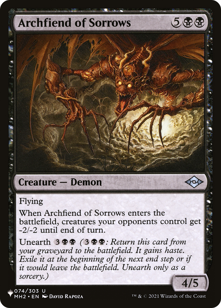 Archfiend of Sorrows (LIST-074/303) [The List]