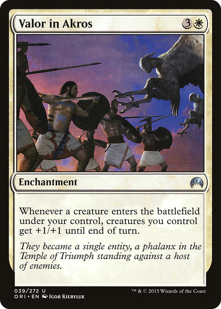 Valor in Akros (ORI-039) [Magic Origins]