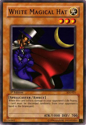 White Magical Hat (Common) (SDJ-021) - Starter Deck: Joey 1st Edition