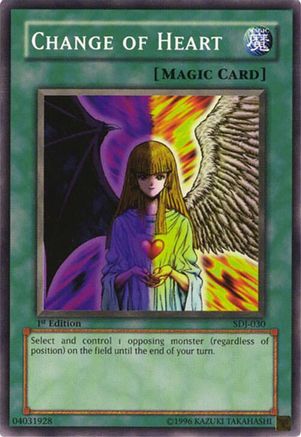 Change of Heart (Common) (SDJ-030) - Starter Deck: Joey 1st Edition