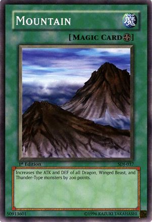Mountain (Common) (SDJ-037) - Starter Deck: Joey 1st Edition