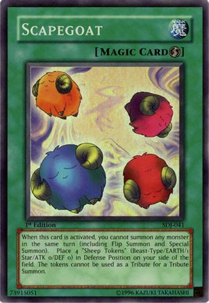 Scapegoat (Super Rare) (SDJ-041) - Starter Deck: Joey 1st Edition