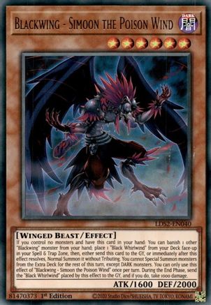 Blackwing - Simoon the Poison Wind (Ultra Rare) (LDS2-EN040) - Legendary Duelists: Season 2 1st Edition