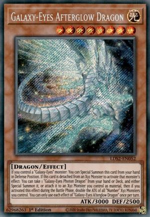 Galaxy-Eyes Afterglow Dragon (Secret Rare) (LDS2-EN052) - Legendary Duelists: Season 2 1st Edition