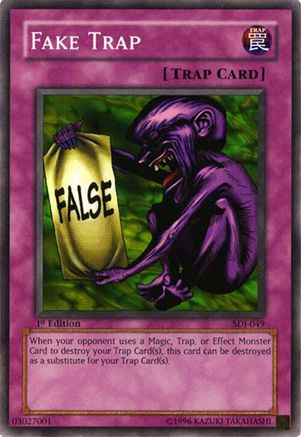 Fake Trap (Common) (SDJ-049) - Starter Deck: Joey 1st Edition
