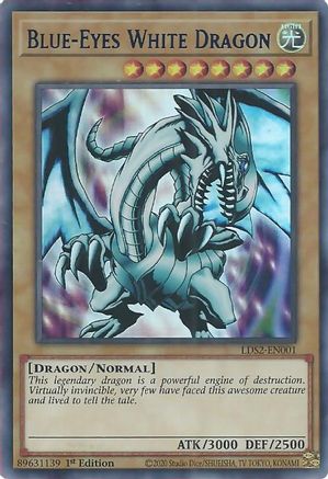 Blue-Eyes White Dragon (Blue) (Ultra Rare) (LDS2-EN001) - Legendary Duelists: Season 2 1st Edition