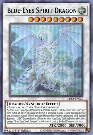 Blue-Eyes Spirit Dragon (Green) (Ultra Rare) (LDS2-EN020) - Legendary Duelists: Season 2 1st Edition