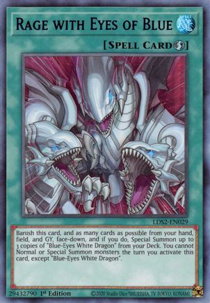 Rage with Eyes of Blue (Blue) (Ultra Rare) (LDS2-EN029) - Legendary Duelists: Season 2 1st Edition