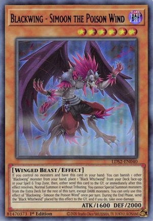 Blackwing - Simoon the Poison Wind (Purple) (Ultra Rare) (LDS2-EN040) - Legendary Duelists: Season 2 1st Edition