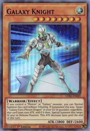Galaxy Knight (Purple) (Ultra Rare) (LDS2-EN049) - Legendary Duelists: Season 2 1st Edition