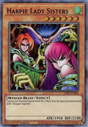 Harpie Lady Sisters (Purple) (Ultra Rare) (LDS2-EN065) - Legendary Duelists: Season 2 1st Edition